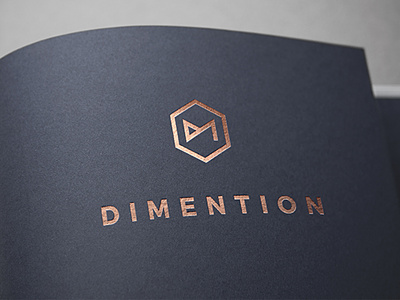 Dimention Logo Design branding card design font icon logo mock print vector vintage