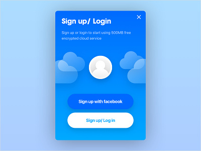 LOCO login page cloud iphone login profile sign up ui user