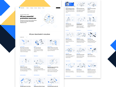 Content Library Page branding design graphic design illustration isometric isometry ui ux web