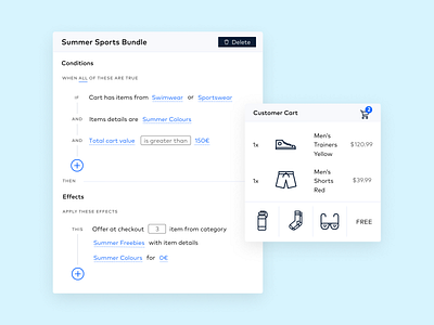 Bundling Feature Mockup - UI app design ui ux web