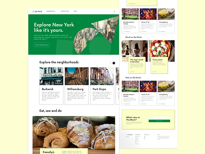 Visual Design City Guide Website - UI app design graphic design ui ux