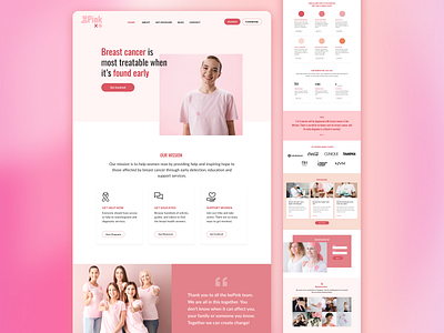 Visual Design breast cancer foundation app branding design graphic design ui ux web