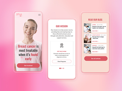 Visual Design App Breast Cancer Foundation app design ui ux web