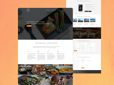 Visual Design Food Delivery Website app design graphic design ui ux web