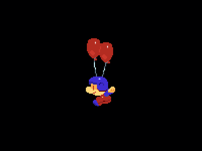 Balloon Trip! animated balloon fight games gif iwata nes nintendo pixel satoru trip