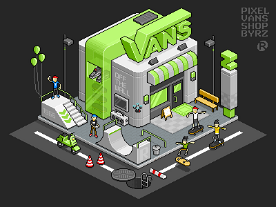 Pixel Vans Shop pixel shop vans