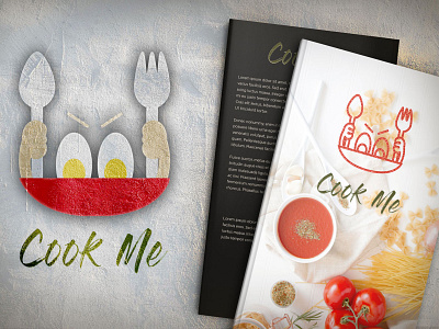 Cook Me Logo creative design food illustration illustrator logo photoshop red vector