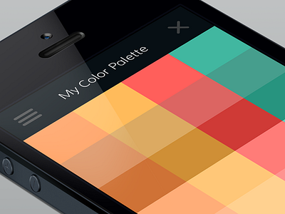 Color Palette View app color color scheme dark dark ui flat ios iphone muli palette ui user interface