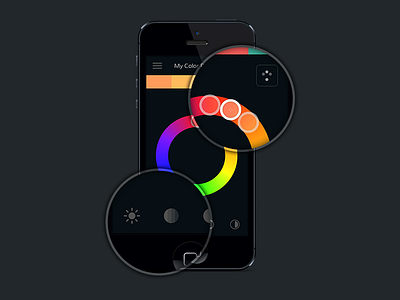 Color Scheme Designer for iPhone case study color scheme color wheel concept iphone ui user interface