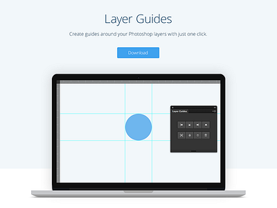 Layer Guides landing page v1 extension free freebie guides landing page photoshop photoshop extension tools