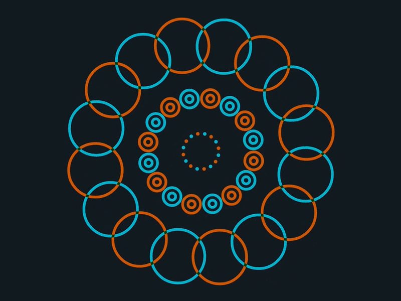 Animation experiment #8 animation canvas circles gif javascript