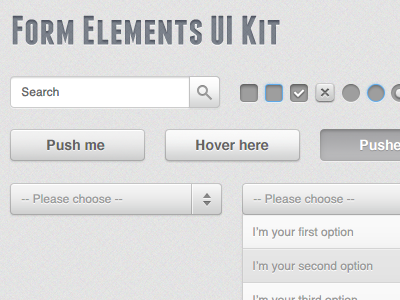 Form Elements UI Kit