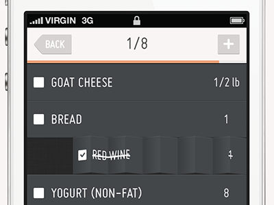Paper fold interaction app fold grocery interaction iphone paper todo ui ux