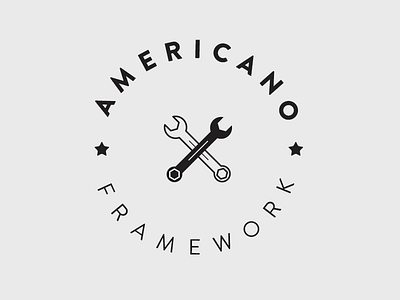 Americano logo americano brandon grotesque framework industrial javascript js logo node wrench