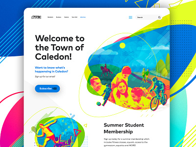 Town of Caledon Website mockup