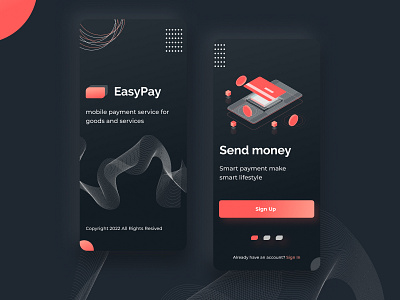 EASY PAY. Payment App. Pt 1 app design ui ux