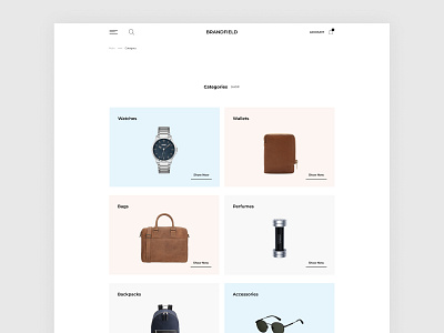 E-commerce - Male Shop Website. Сategory app design e commerce e commerce template ui ux