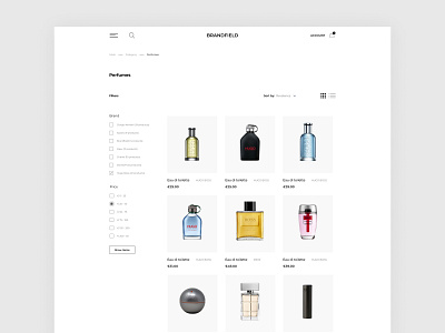 E-commerce - Male Shop Website. Сatalog Page app design e commerce e commerce template ui ux