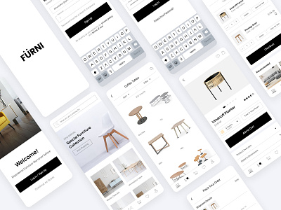 Fürni. Furniture mobile app app design e commerce e commerce template ui ux