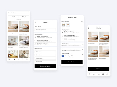 Fürni. Furniture mobile app. Other Pages app design e commerce e commerce template furniture mobile store ui ux