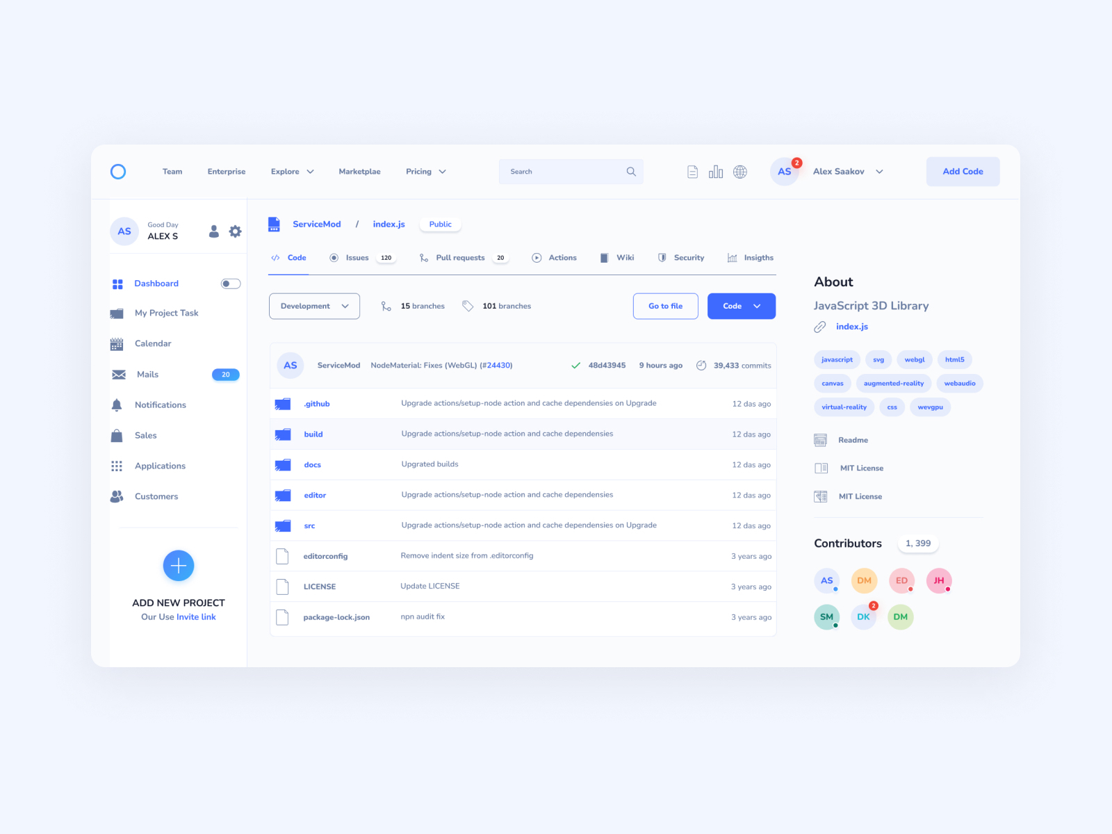 Dashboard Design by Alex Saakov on Dribbble