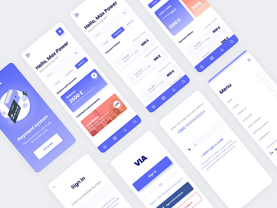 Payment Mobile App app banking mobile app online pyament payment system ui ux