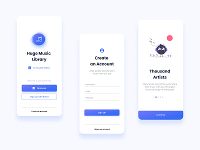 Music App app design mobile music ui ux