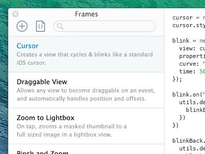 Frames app code framer mac mavericks osx