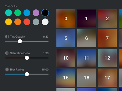 ColorTweak blur color ios7 ipad prototype slider tweak