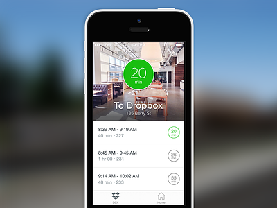 Transit app commute iphone schedule time train transit