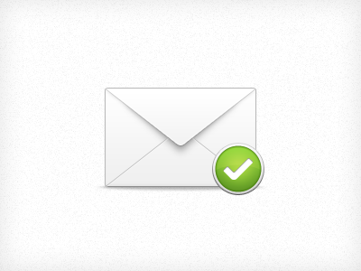 Envelope check envelope green icon