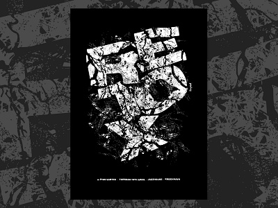 Retox @Kobenhavn design gigposter music art poster retox rogeret typography typography art