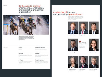 Bechtel redesign concept: about page