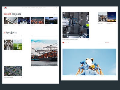 Bechtel redesign concept: projects page