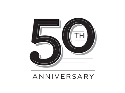 50th Anniversary 50 anniversary logo mark type