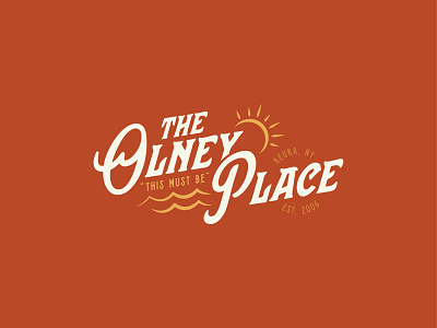 The Olney Place branding deli lake logo new york outdoors store taproom