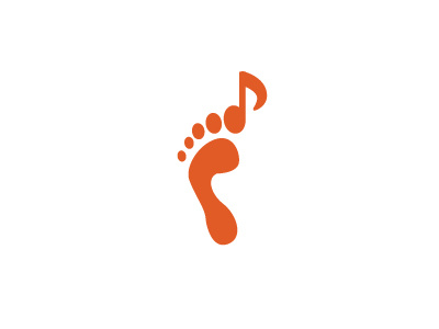 Beat Feet beat feet foot icon logo music note