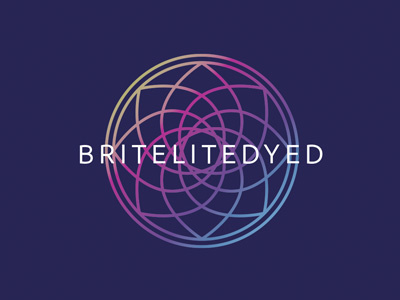 Britelitedyed abstract client work colorful flower peace rainbow tie dye