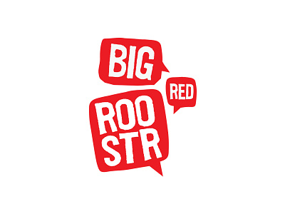 Big Red Rooster alarm rooster word bubbles