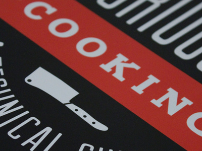 Curiously Cooking black book book cover cookbook cooking food icons info orange technical guide type typography