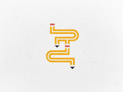 RC Monogram c design logo monogram pencil r rc