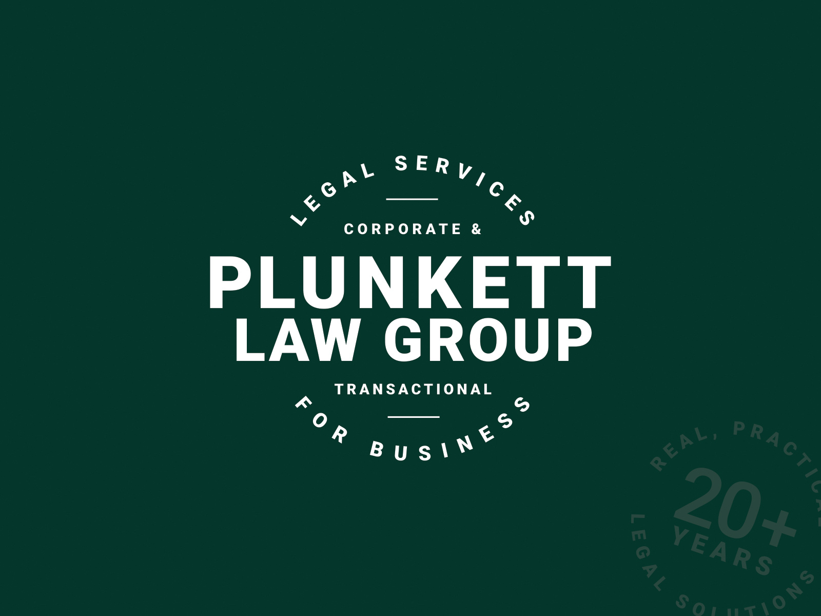Plunkett Law Group by Rachel Blace Cannon on Dribbble