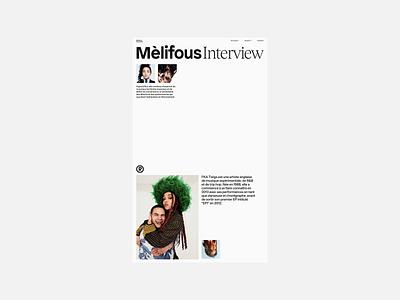 Melifous Interview Part 2 art direction artist design digital digital design fka twigs graphic design interview layout minimal minimalistic modern photography photos type typography ui web website whitespace