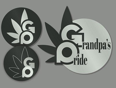 Grandpa's Pride Logo branding cannabis cannabis logo logo logo design marijuana marijuana logo