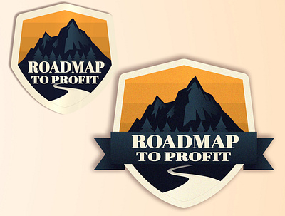 Roadmap To Profit logo logo design profit road roadmamp