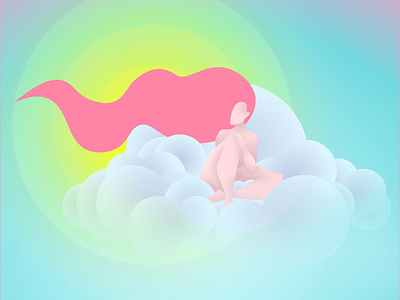 Clouds adobe illustrator adobe photoshop clouds illustration nude art nude pose sketch