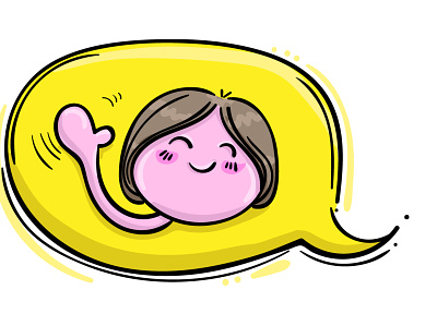 Hello! I'm a Singing Illustrator! conversation design drawing emoji hello illustration introduction sketch sketching waving