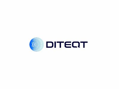 DITEQT Logo branding business circle clean company concept corporate creative logo logo design modern signal tech logo technology