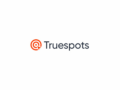 Truespots branding business clean company concept creative design logo logo design modern target travel