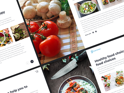 Food Article UI Design | Blogs | Figma